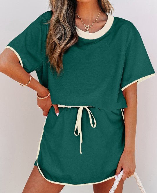 2 PC Evergreen Colorblock Skort Set - Mercantile213