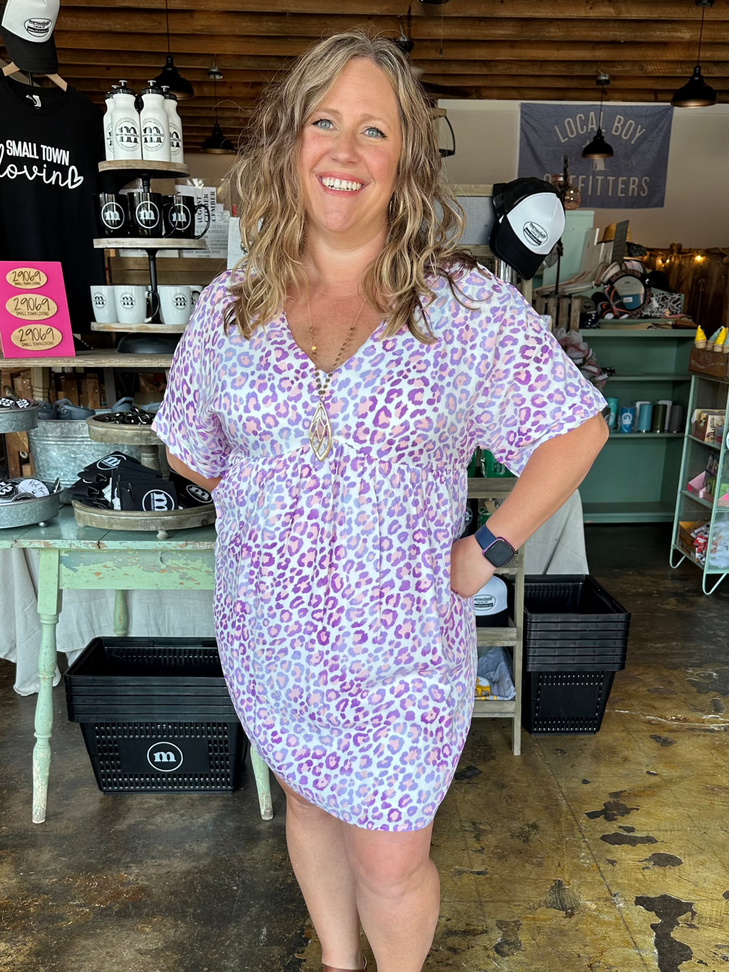 Lavender Blush Woven Dress