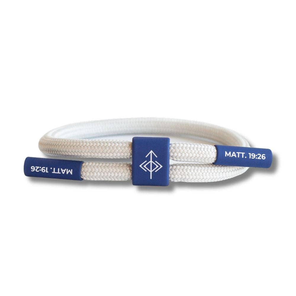 ALL THINGS POSSIBLE Bracelet, Christian Cord Bracelet - Mercantile213