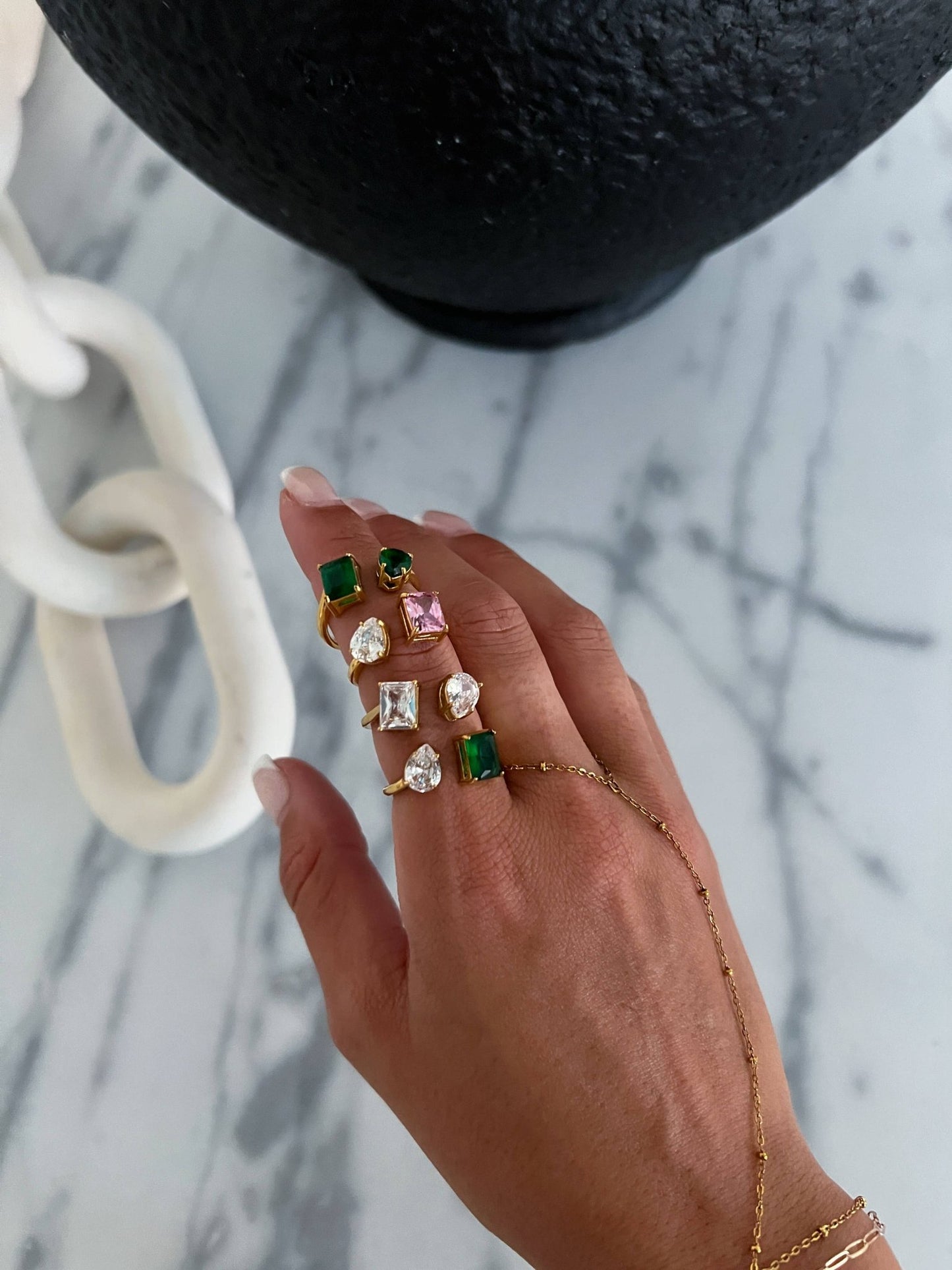 BLAKELY RING : WHITE + PINK - Mercantile213