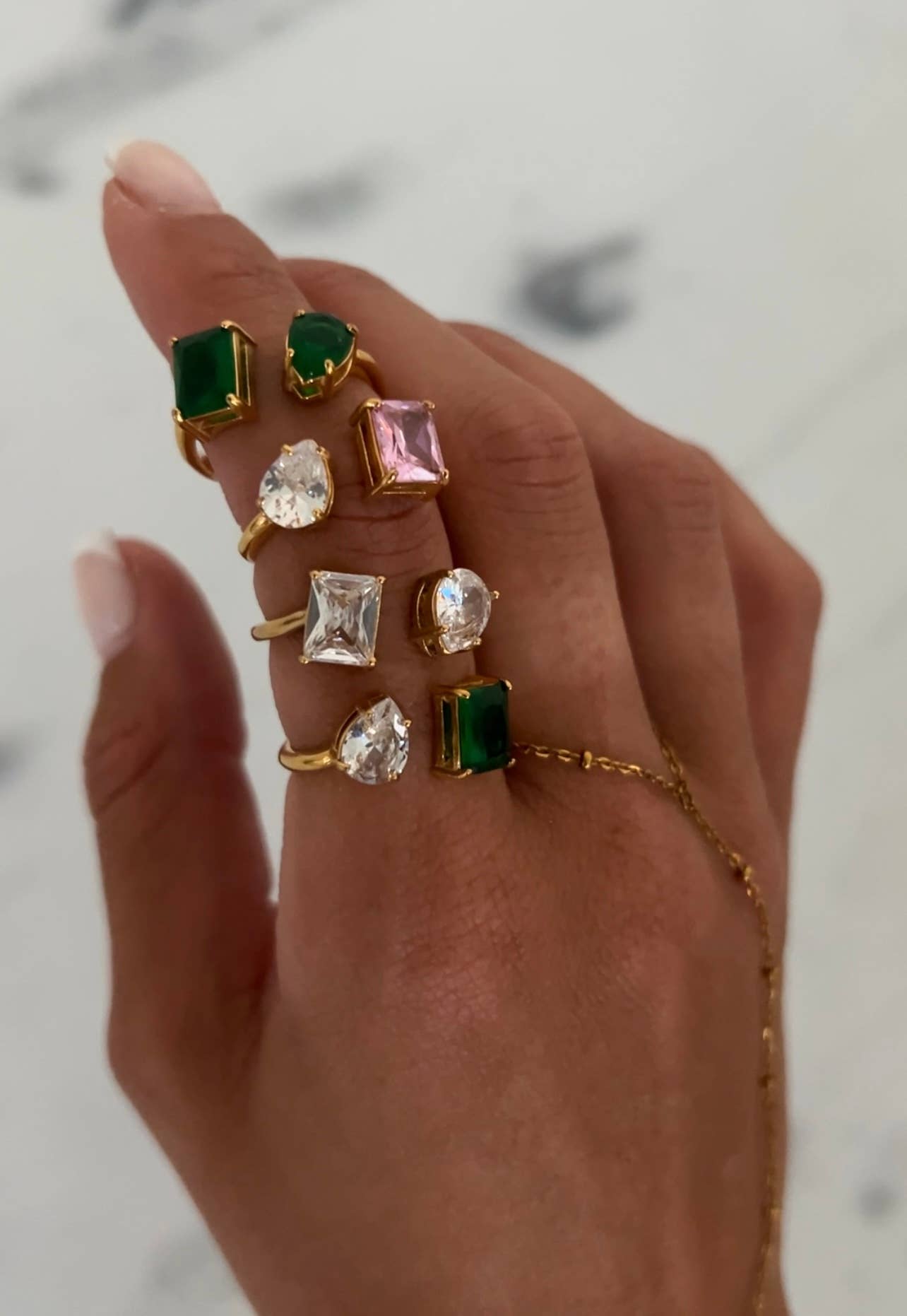 BLAKELY RING : WHITE + PINK - Mercantile213