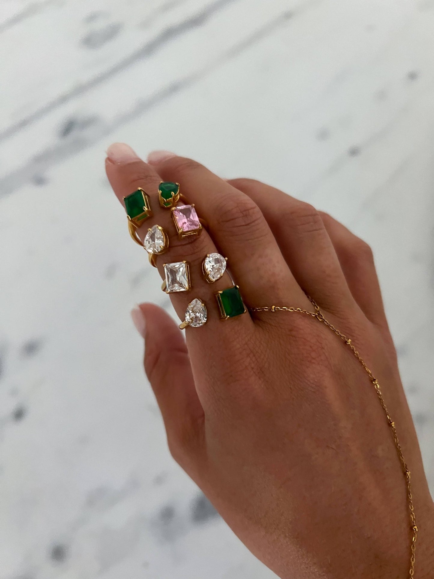 BLAKELY RING : WHITE + PINK - Mercantile213