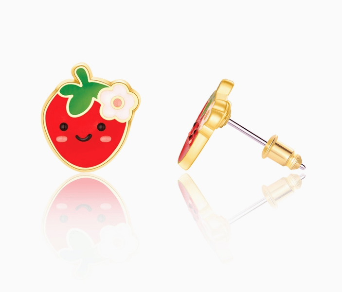 Girl Nation Stud Earrings - Berry Cute - Mercantile213
