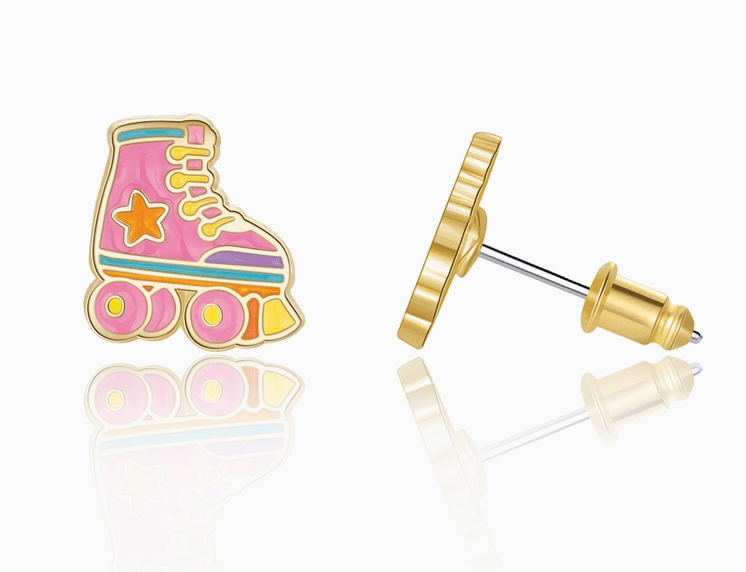Girl Nation Stud Earrings - Roller Skates - Mercantile213