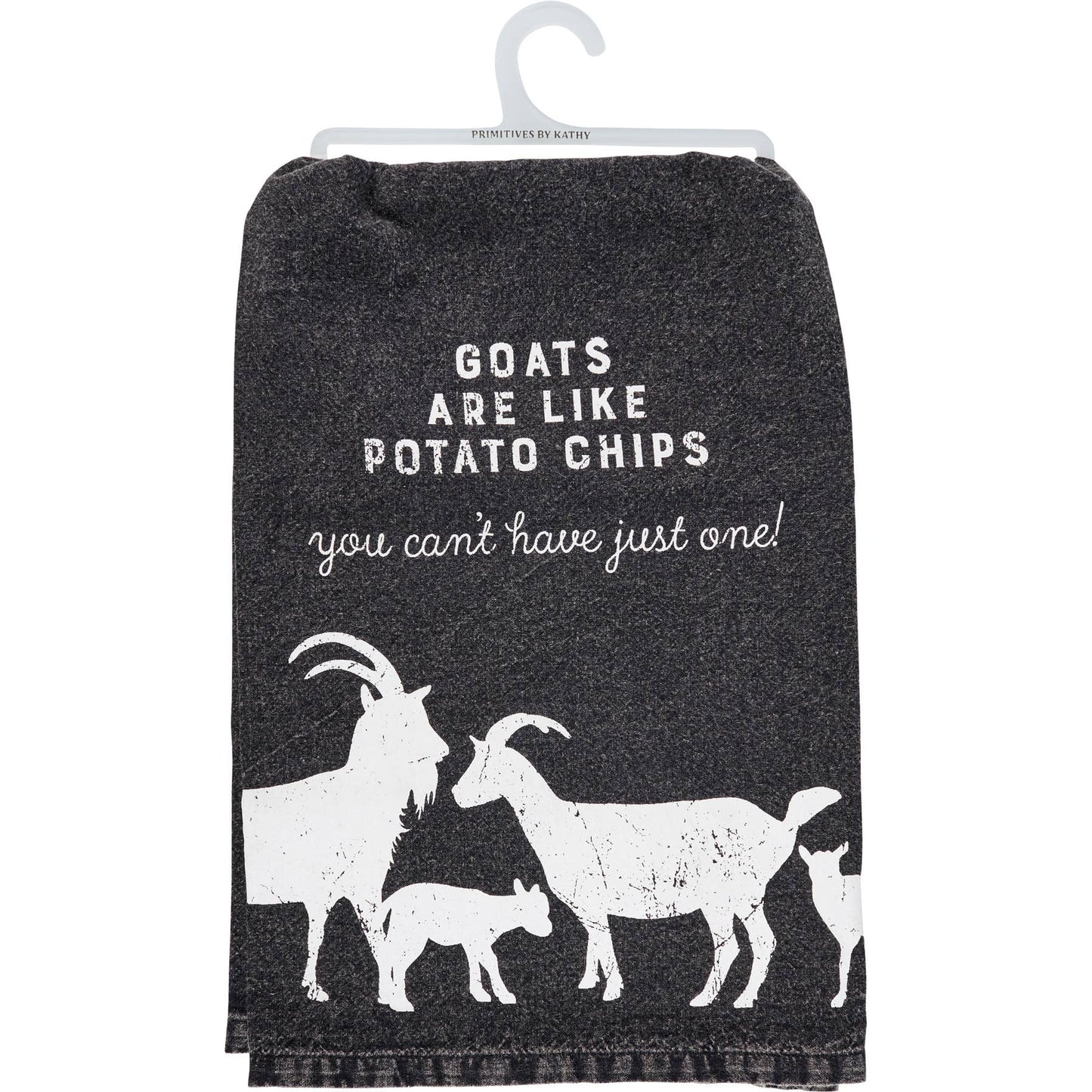 Goats Like Potato Chips Kitchen Towel - Mercantile213
