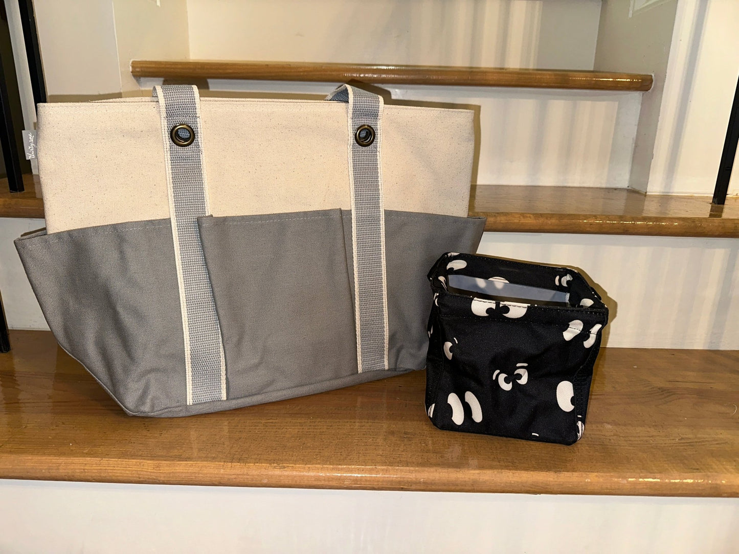 Grey Tote and Black Caddy Set - Mercantile213
