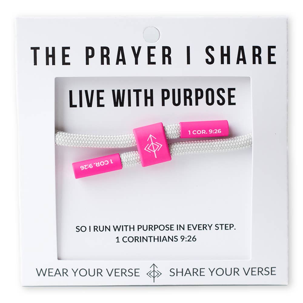 LIVE WITH PURPOSE Bracelet, Christian Cord Bracelet - Mercantile213