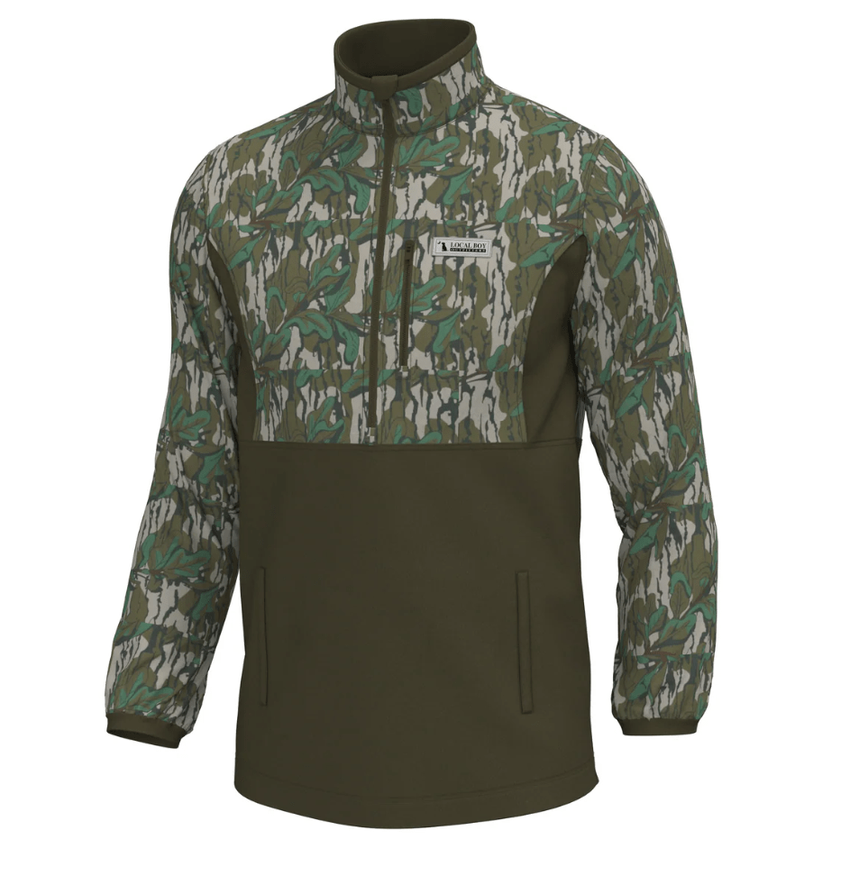 Local Boy Fielder Quarter Zip Pullover - Greenleaf - Mercantile213