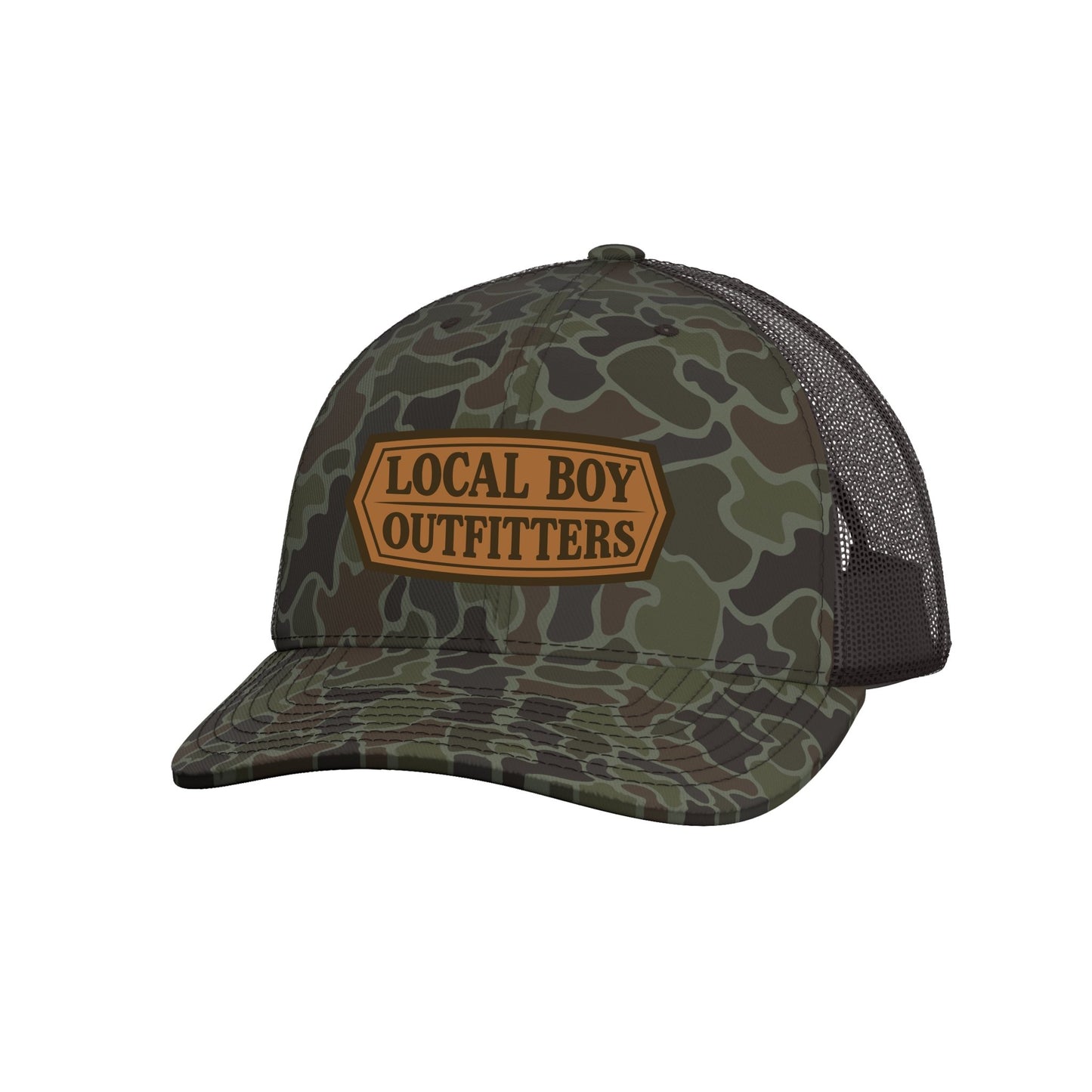 Local Boy Hat - Leather Crest Trucker - LCO - Mercantile213