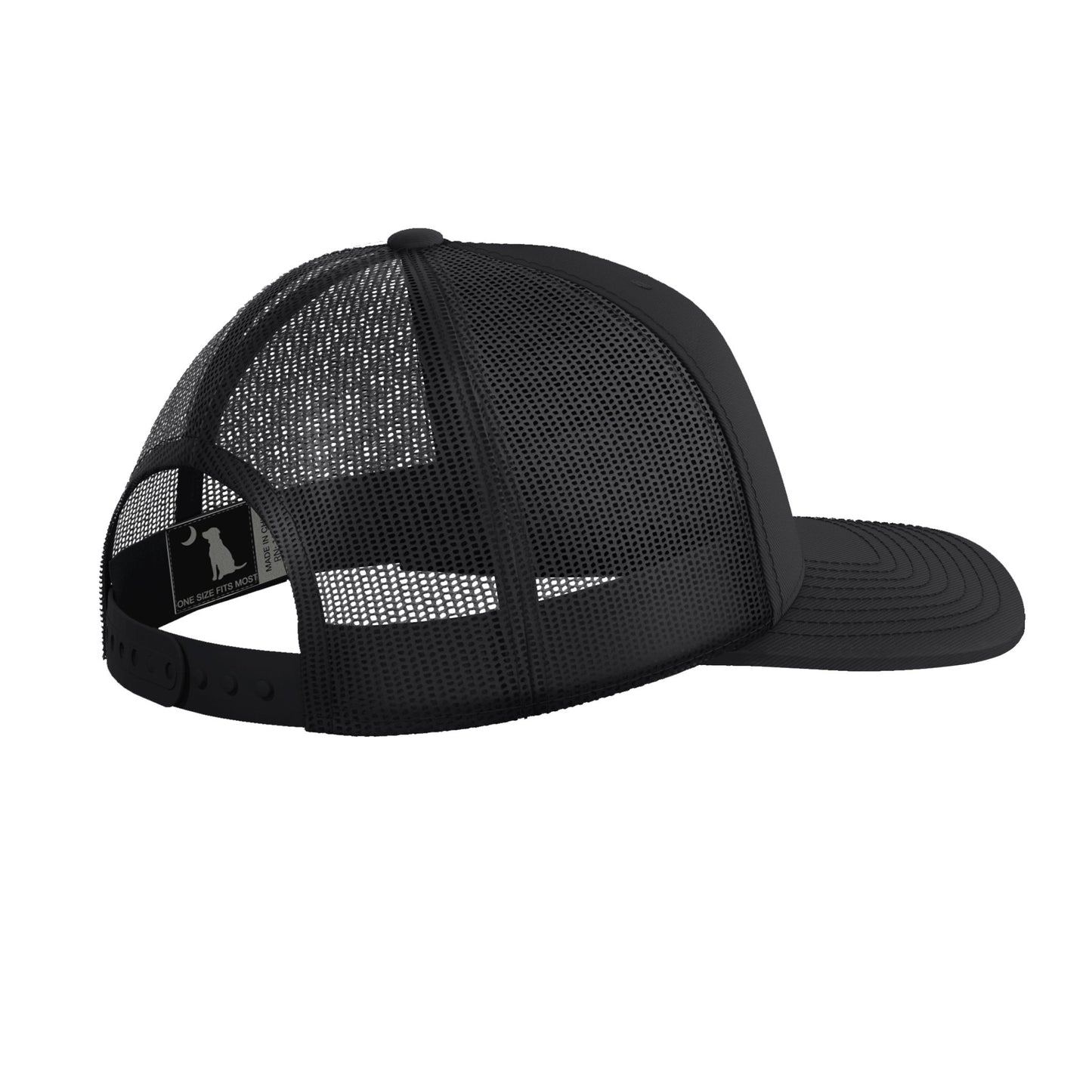 Local Boy Trucker Hat - Fish Bones - BLK - Mercantile213