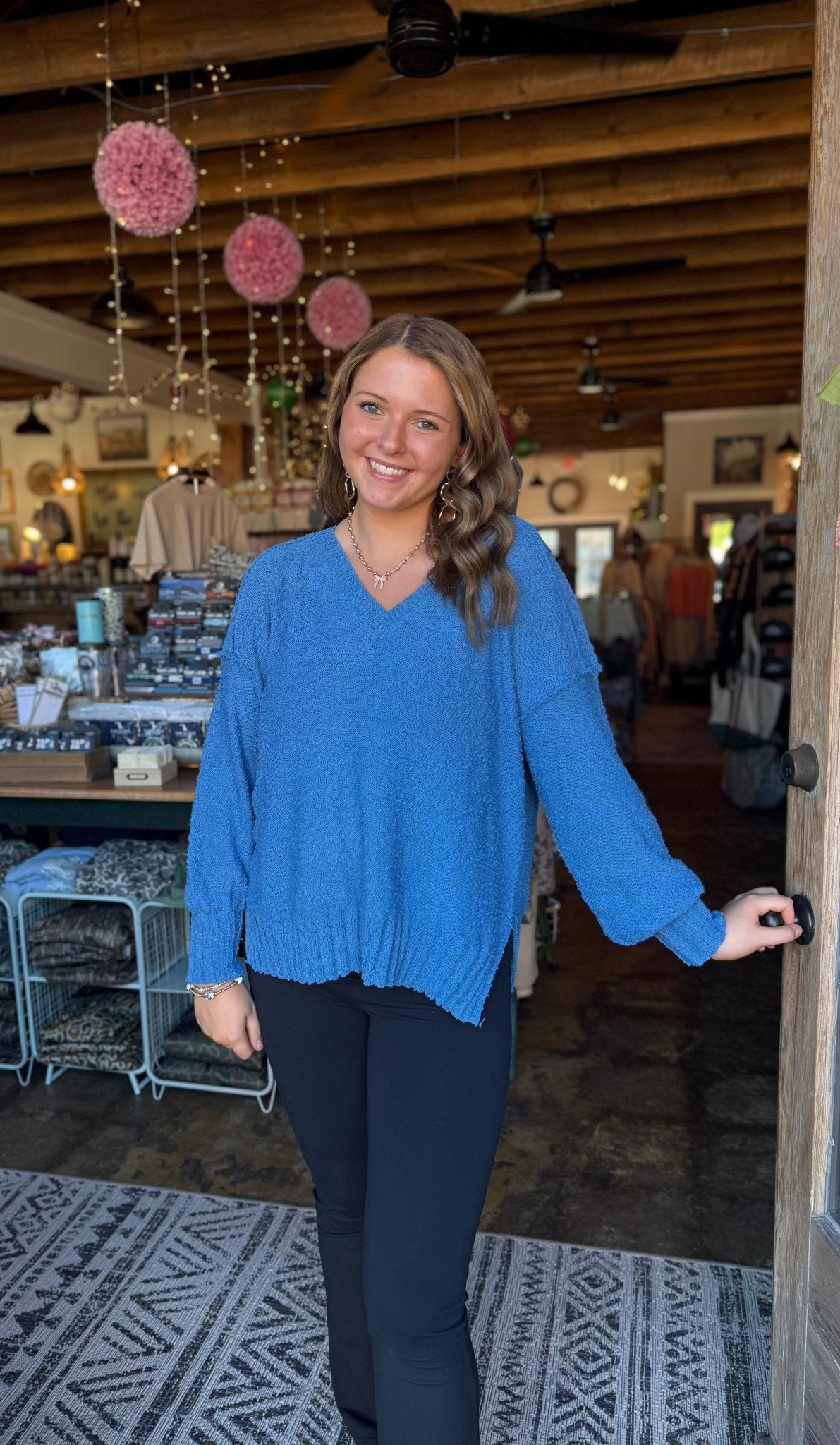 Long Sleeve Sweater - Dusty Blue - Mercantile213