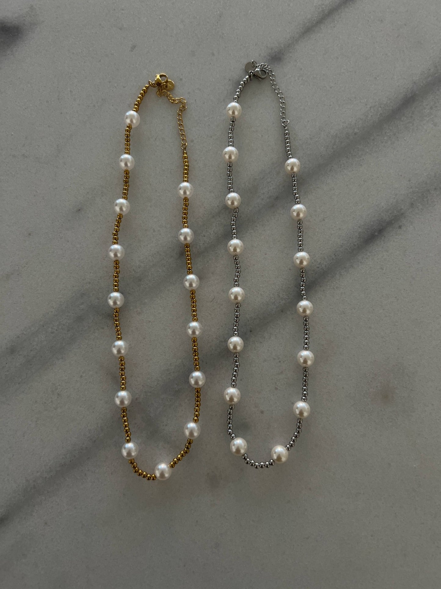 PEARL BEADED NECKLACE - Mercantile213
