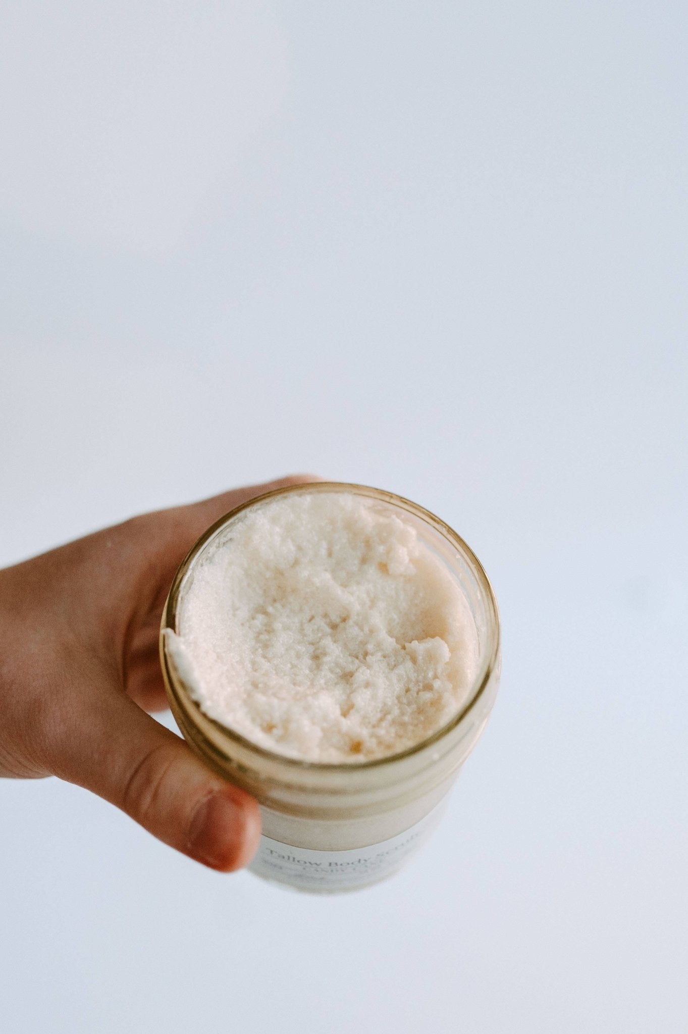 Tallow Sugar Scrub, made with Lady May Tallow, 6oz: Lavender - Mercantile213