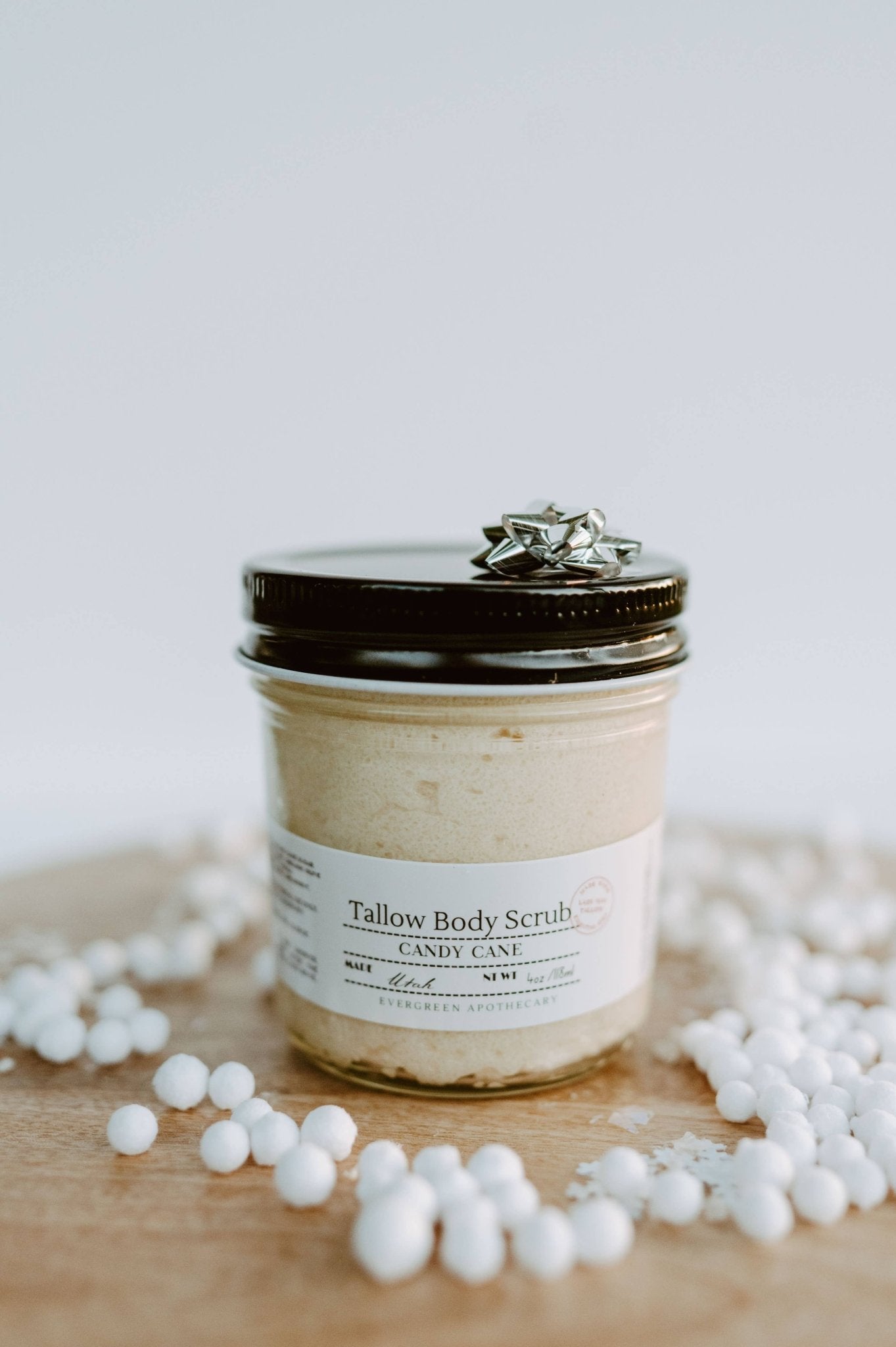 Tallow Sugar Scrub, made with Lady May Tallow, 6oz: Lavender - Mercantile213