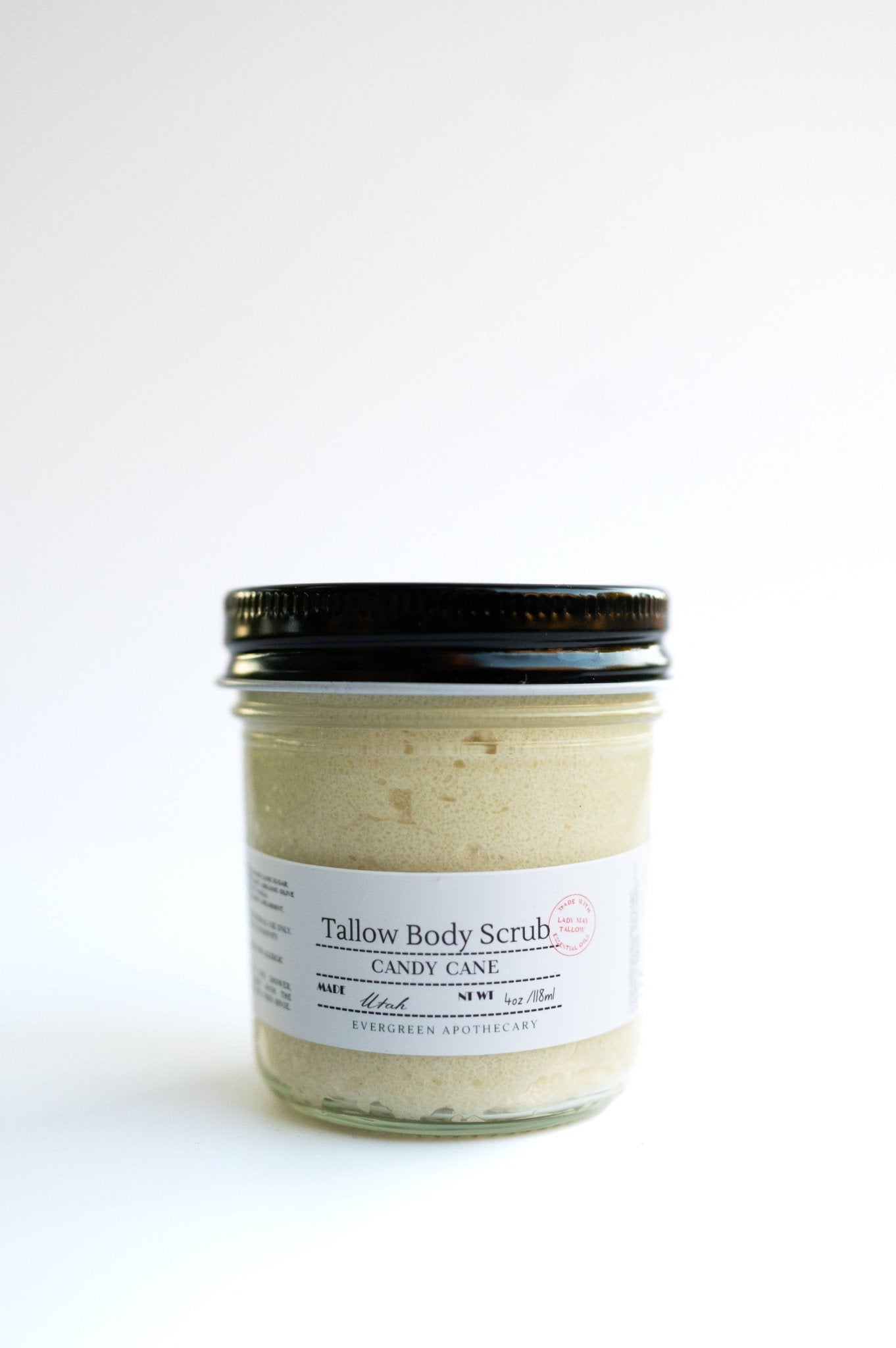 Tallow Sugar Scrub, made with Lady May Tallow, 6oz: Lavender - Mercantile213
