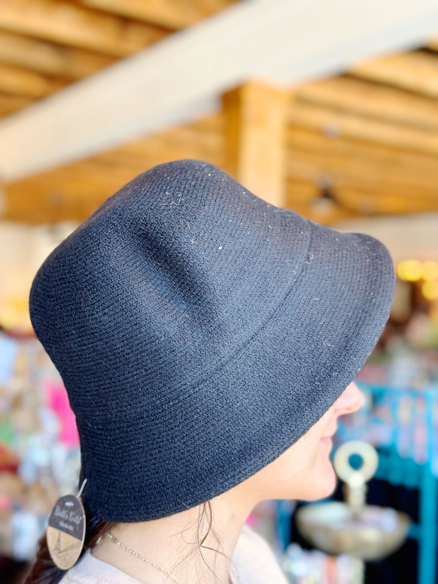 Women's Cloche Hat - Black - Mercantile213