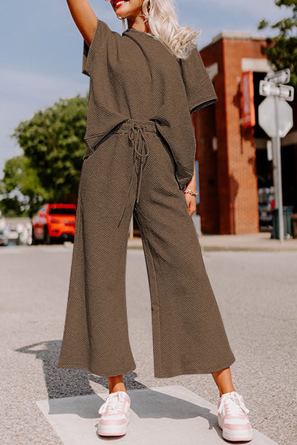 2 Pc SS Outfit- Brown - Mercantile213