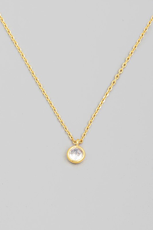 Dainty Rhinestone Necklace - Mercantile213