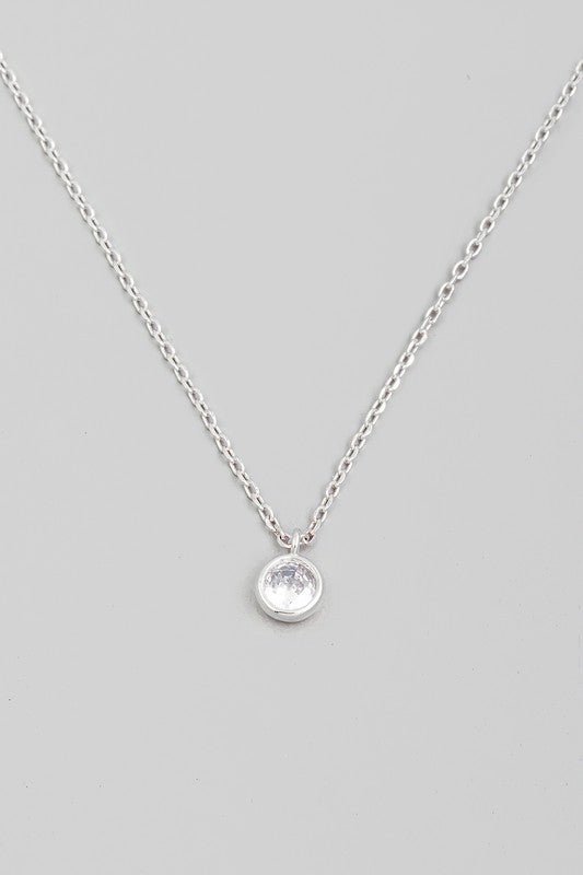 Dainty Rhinestone Necklace - Mercantile213