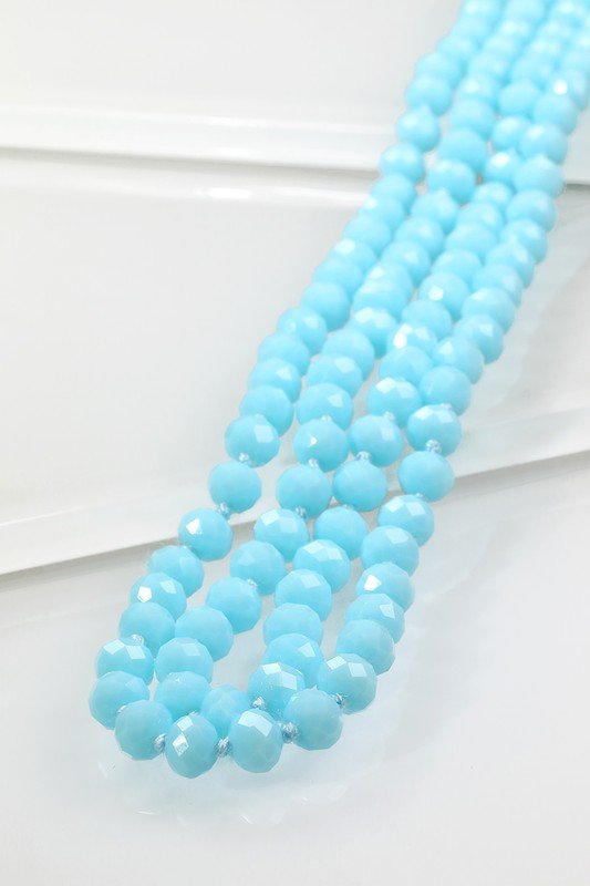 Glass Bead Long Necklace - Mercantile213