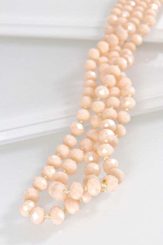 Glass Bead Long Necklace - Mercantile213