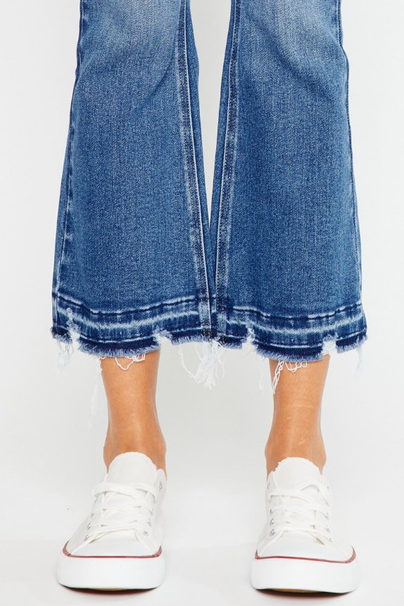 High Rise Crop Boot Cut KC20021M - Mercantile213