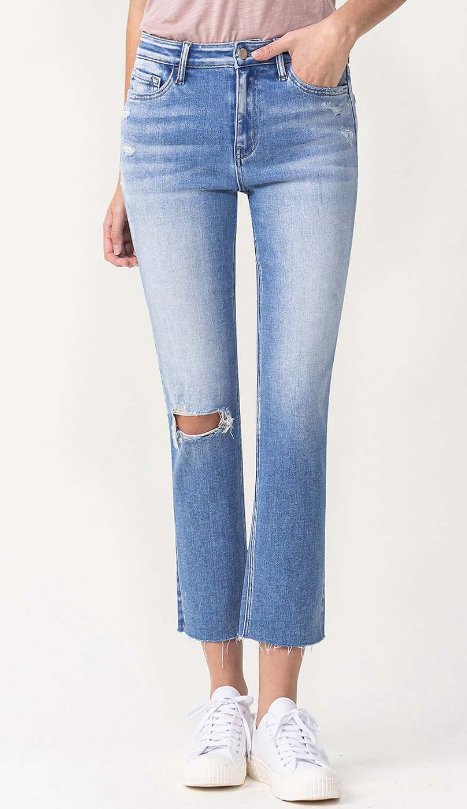 High Rise Slim Straight LV1047 - Mercantile213