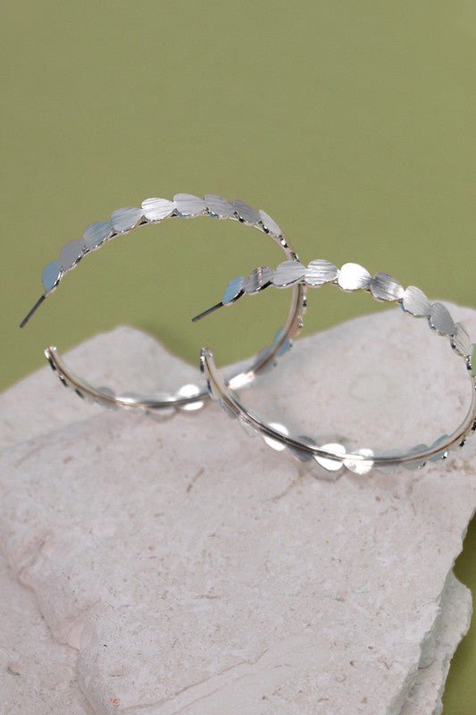 Lg Heart Hoop Earrings - Mercantile213