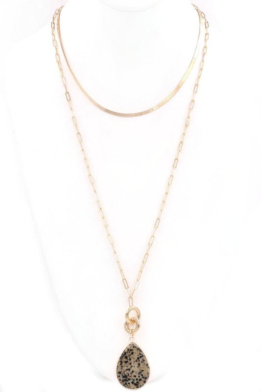 Long Teardrop Necklace - Mercantile213