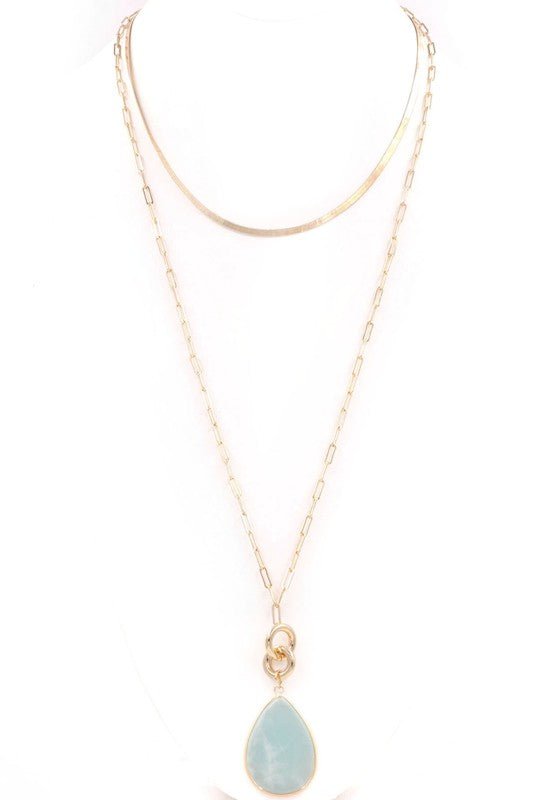Long Teardrop Necklace - Mercantile213