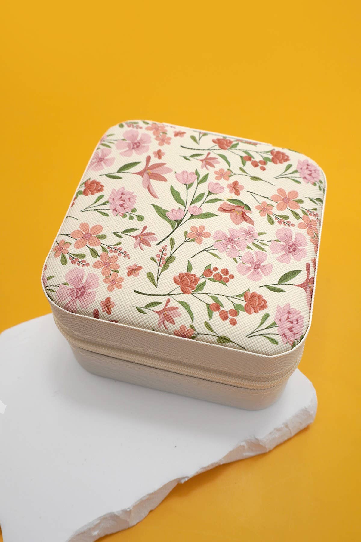 Small Jewelry Box- Pink Polka