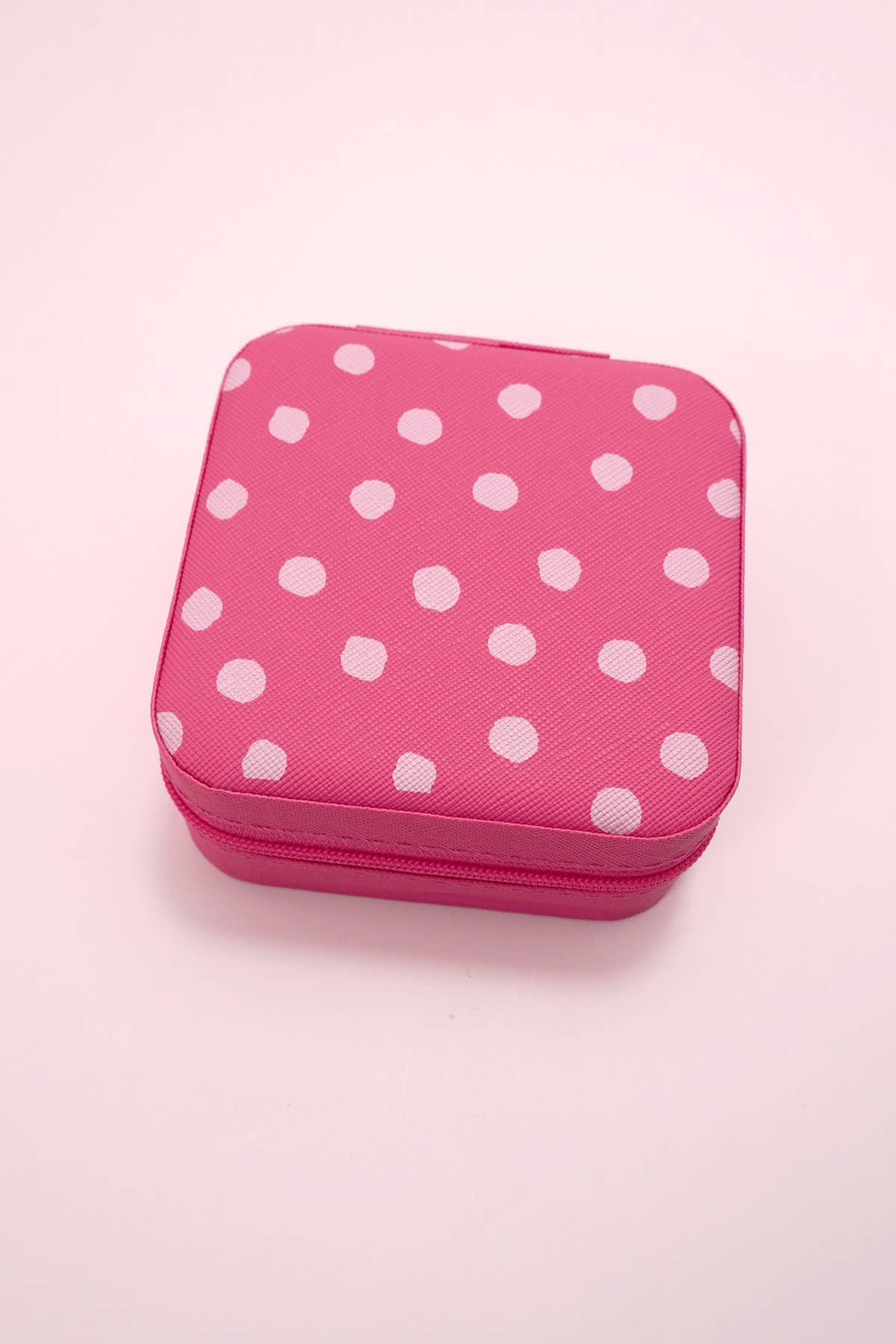 Small Jewelry Box- Pink Polka