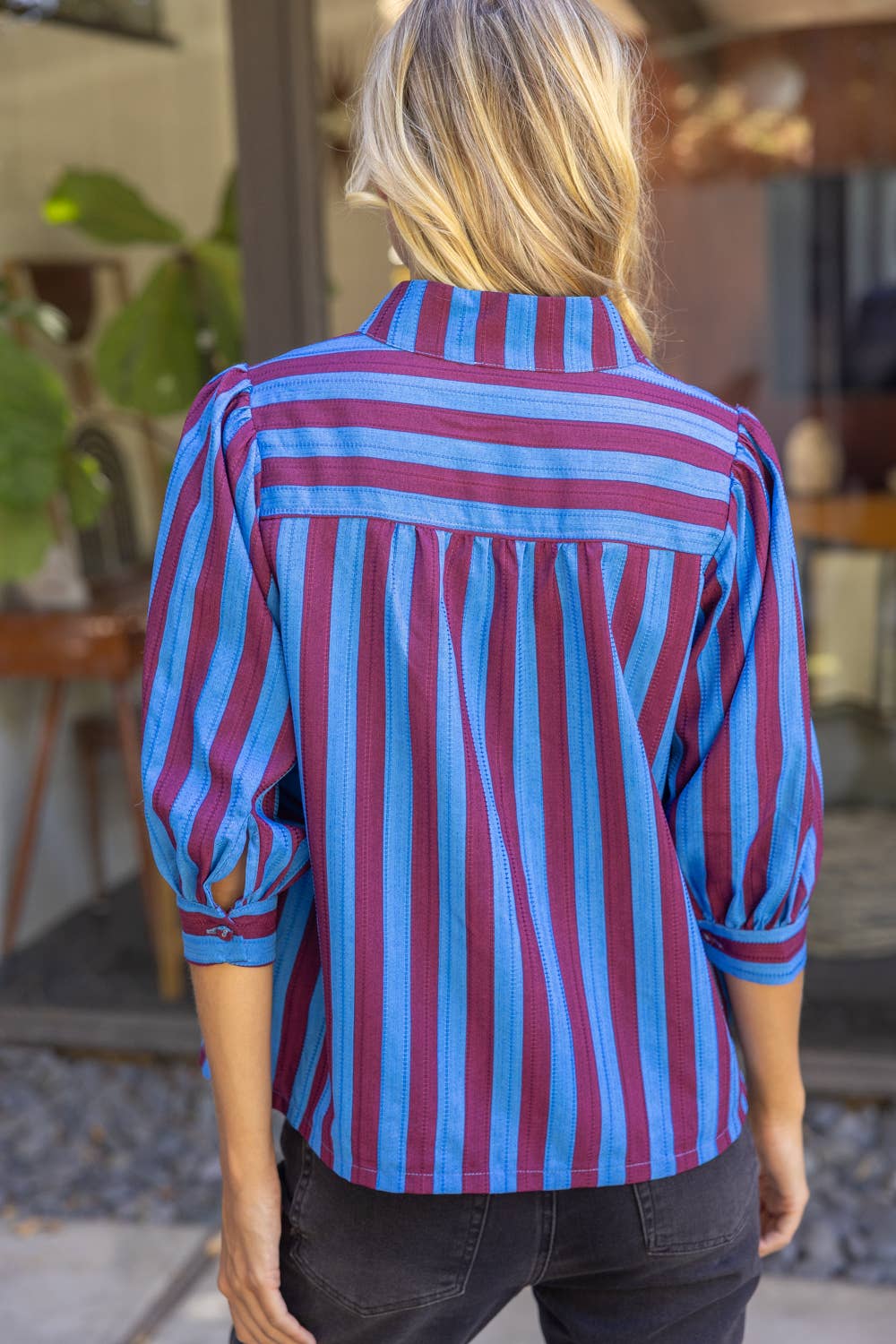 Blue Stripe Blouse