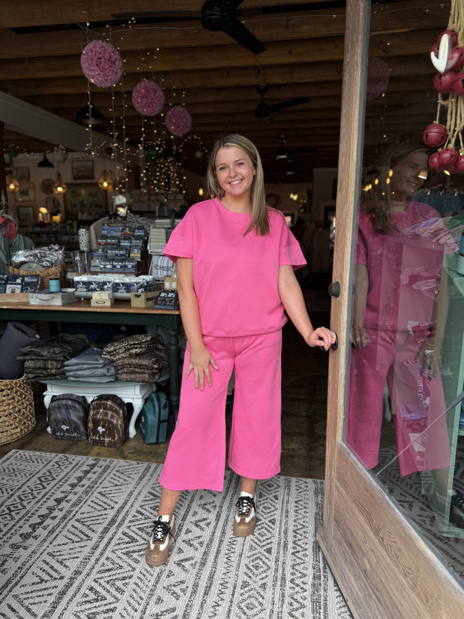 2 Pc SS Outfit - Pink - Mercantile213