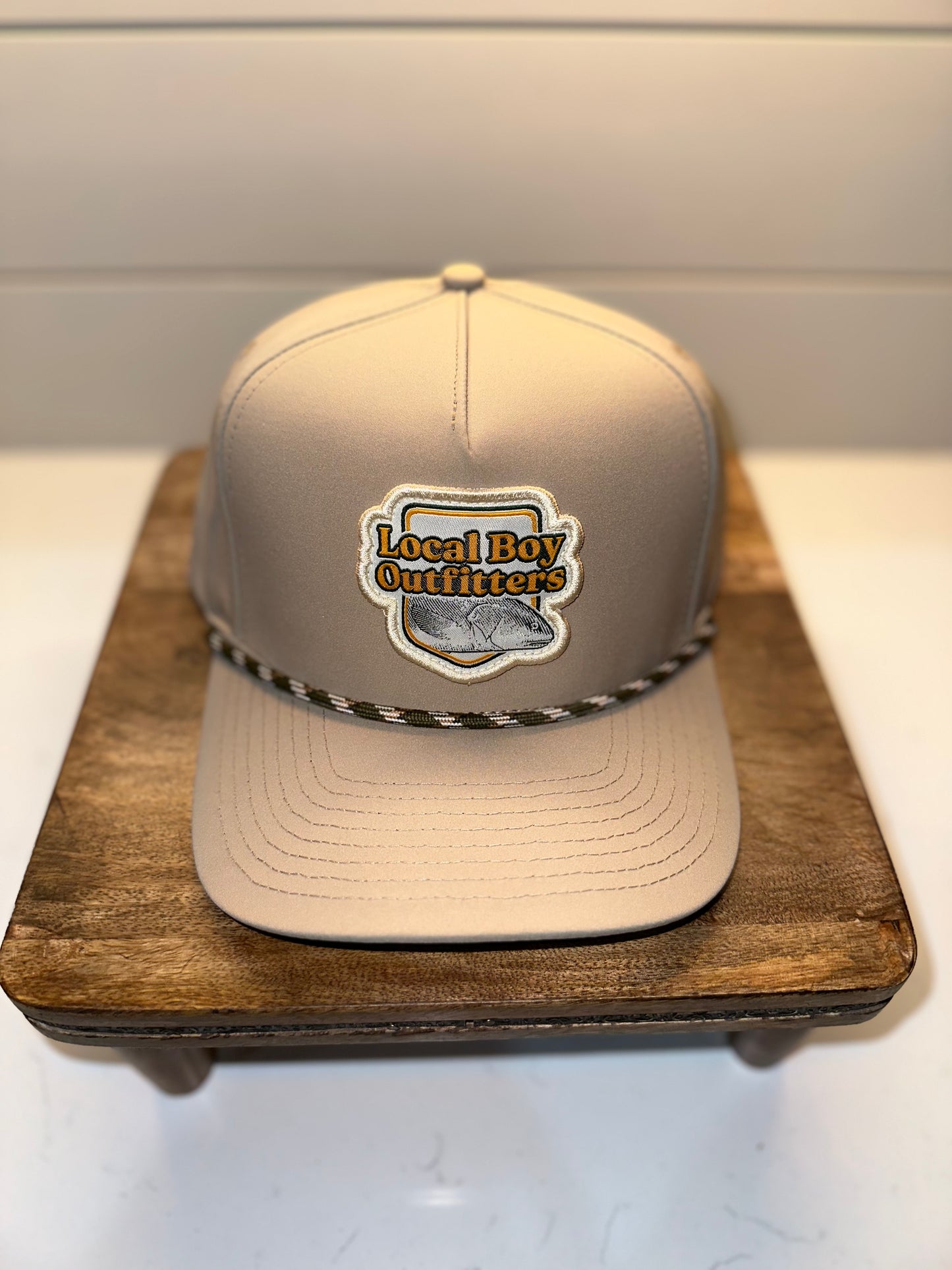 Local Boy IPA Rope Hat- Khaki/Dark Green