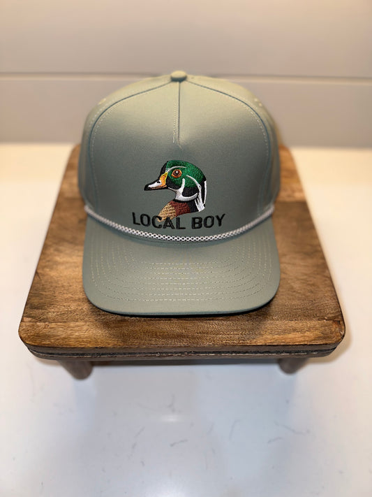 Local Boy Wood Duck Rope Hat- Loden