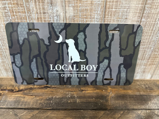 Local Boy License Plate- Locaflage Timber