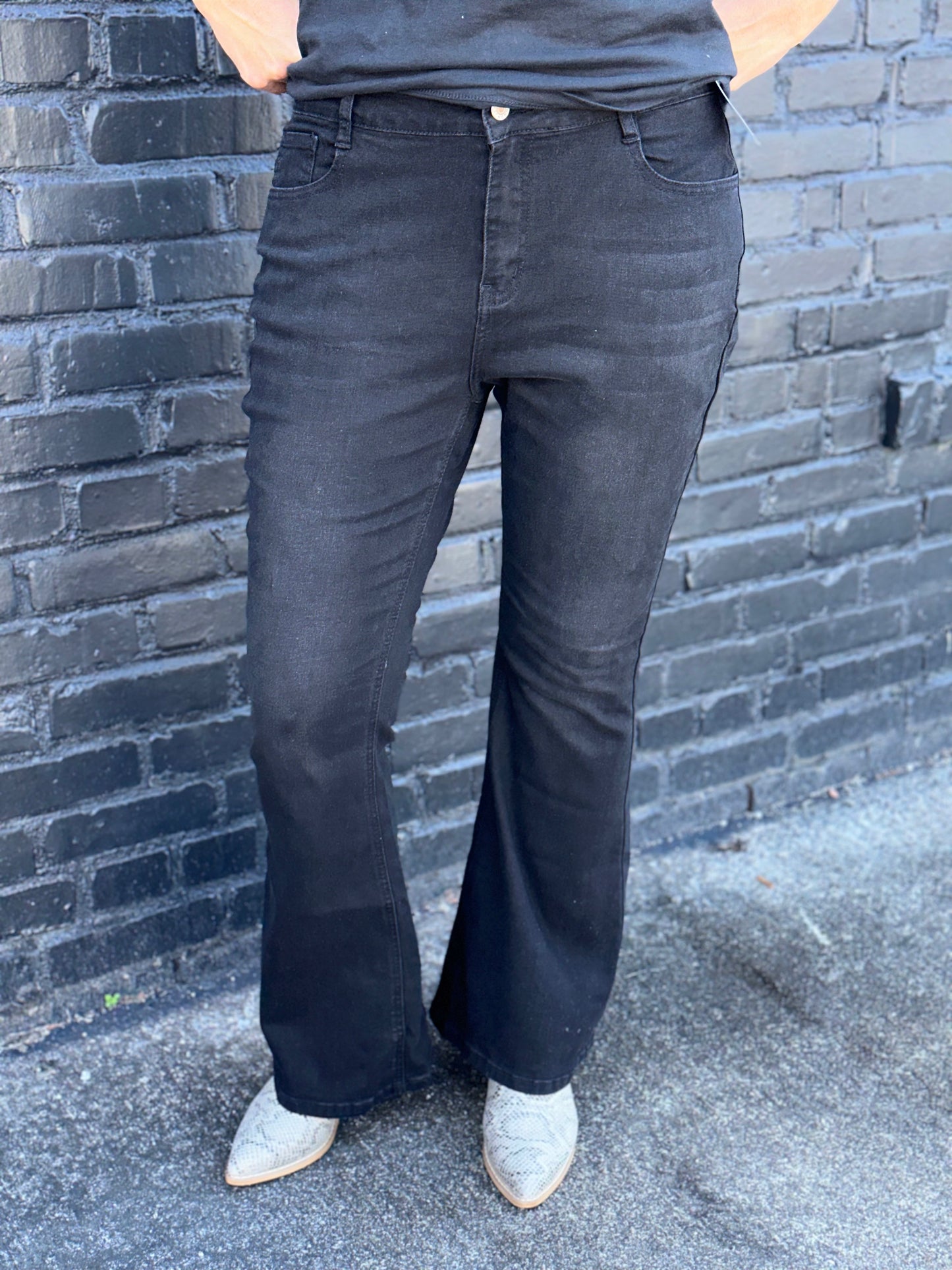 Black Vintage Wash Jeans