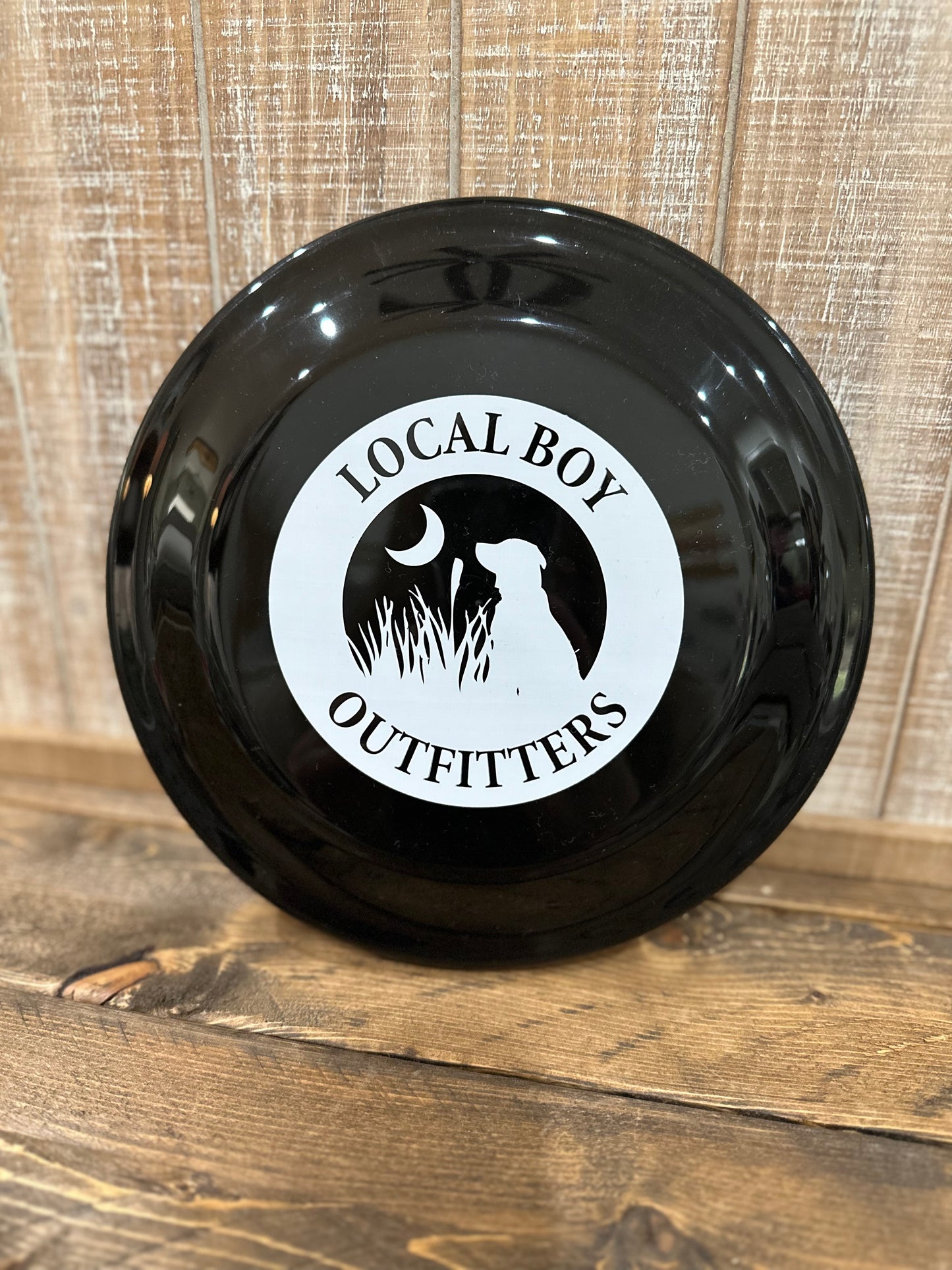 Local Boy Dog Frisbee- Black