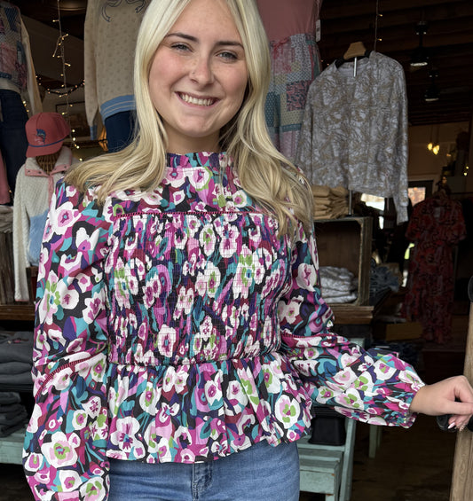 Floral Long Sleeve Top