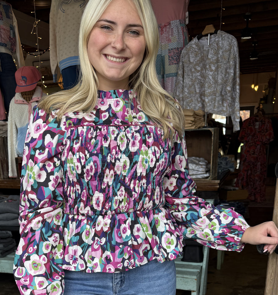 Floral Long Sleeve Top