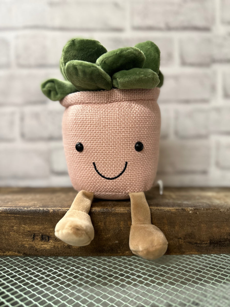 Plush Stuffed Succulent Plant- Pink