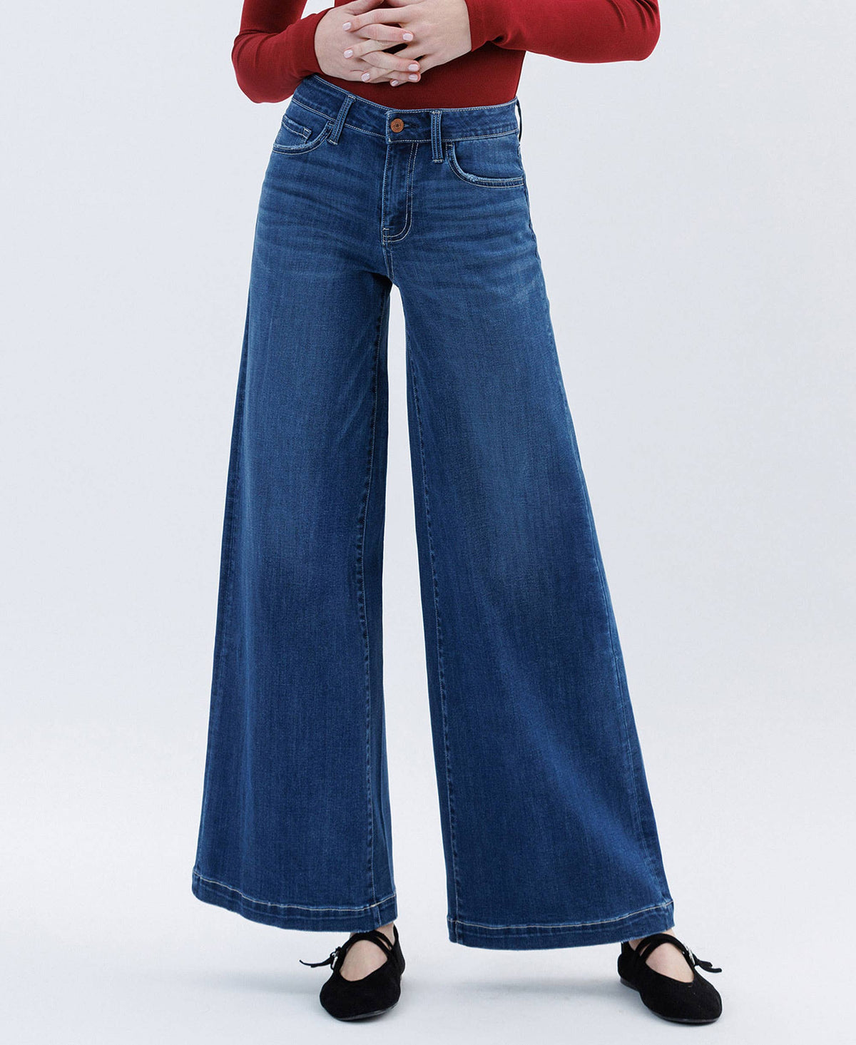 Vervet Palazzo Jeans- T6775
