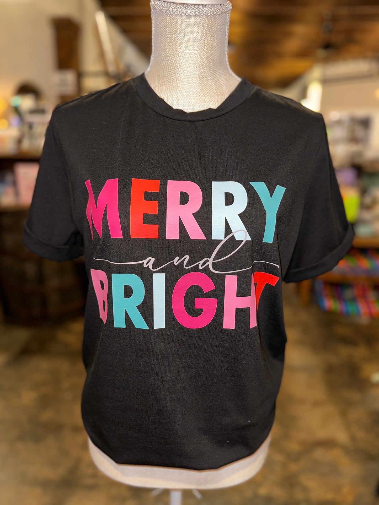 Black Merry And Bright Tee