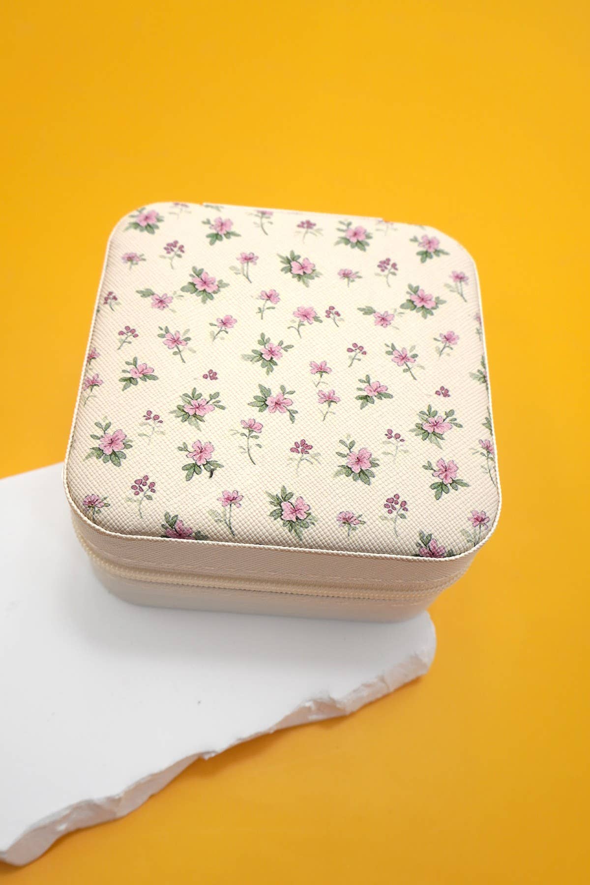 Small Jewelry Box- Pink Polka