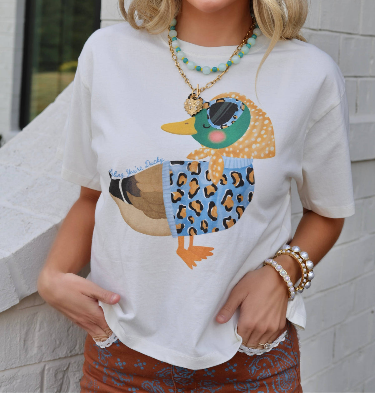 Darling, You're Ducky Crop Tee