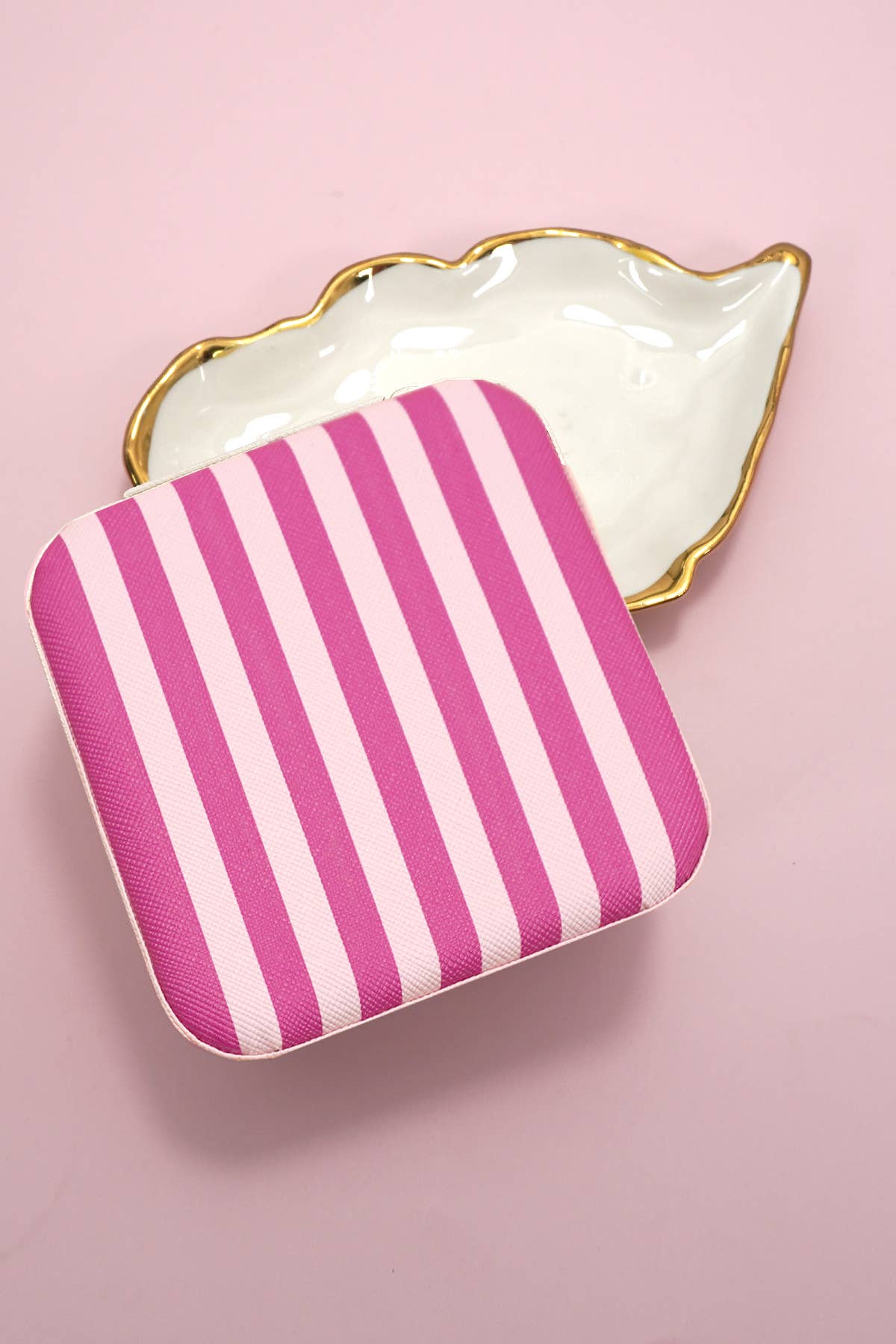 Small Jewelry Box- Pink Polka