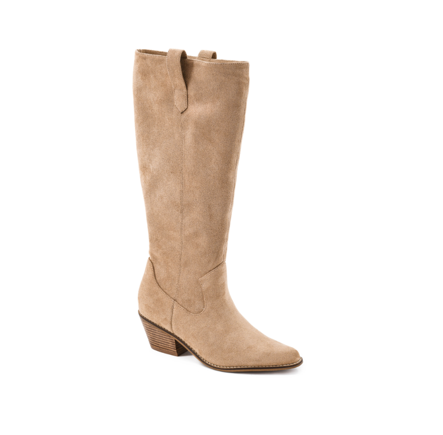 Corkys -City Slicker- Sand Faux Suede