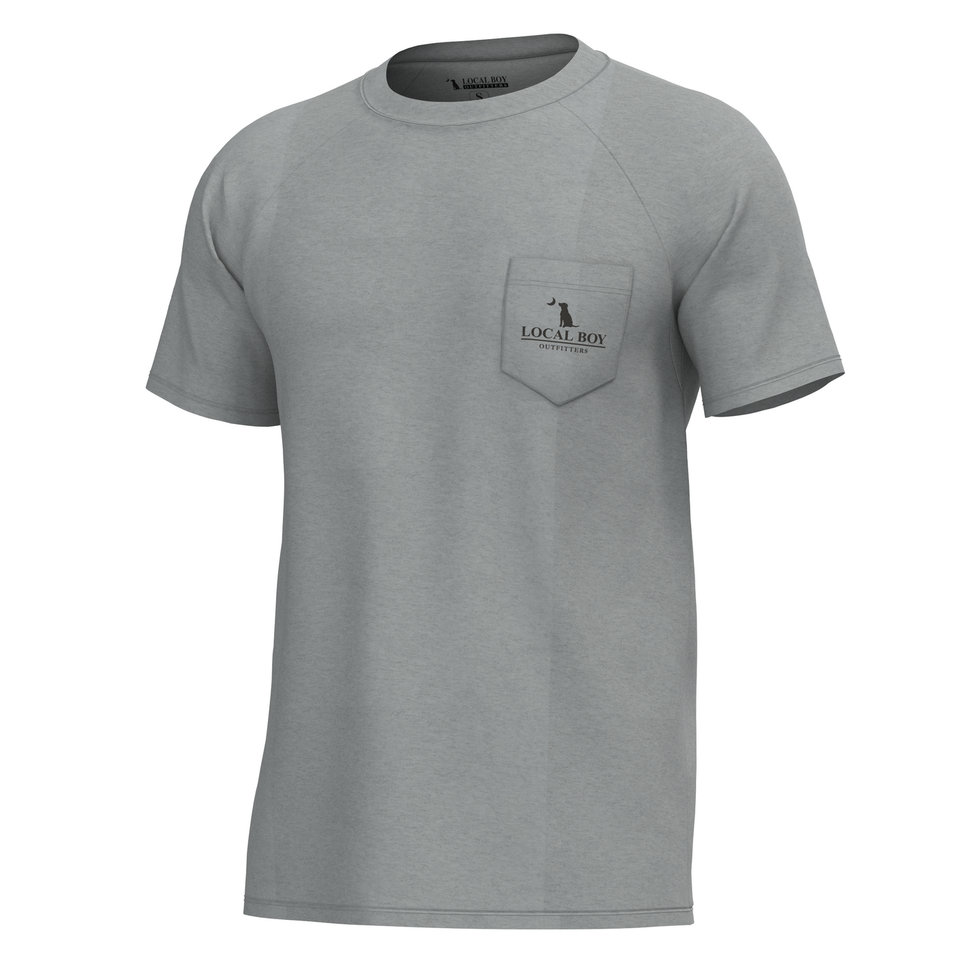 Local Boy YOUTH Heather Blend SS Crewneck- Brush Badge
