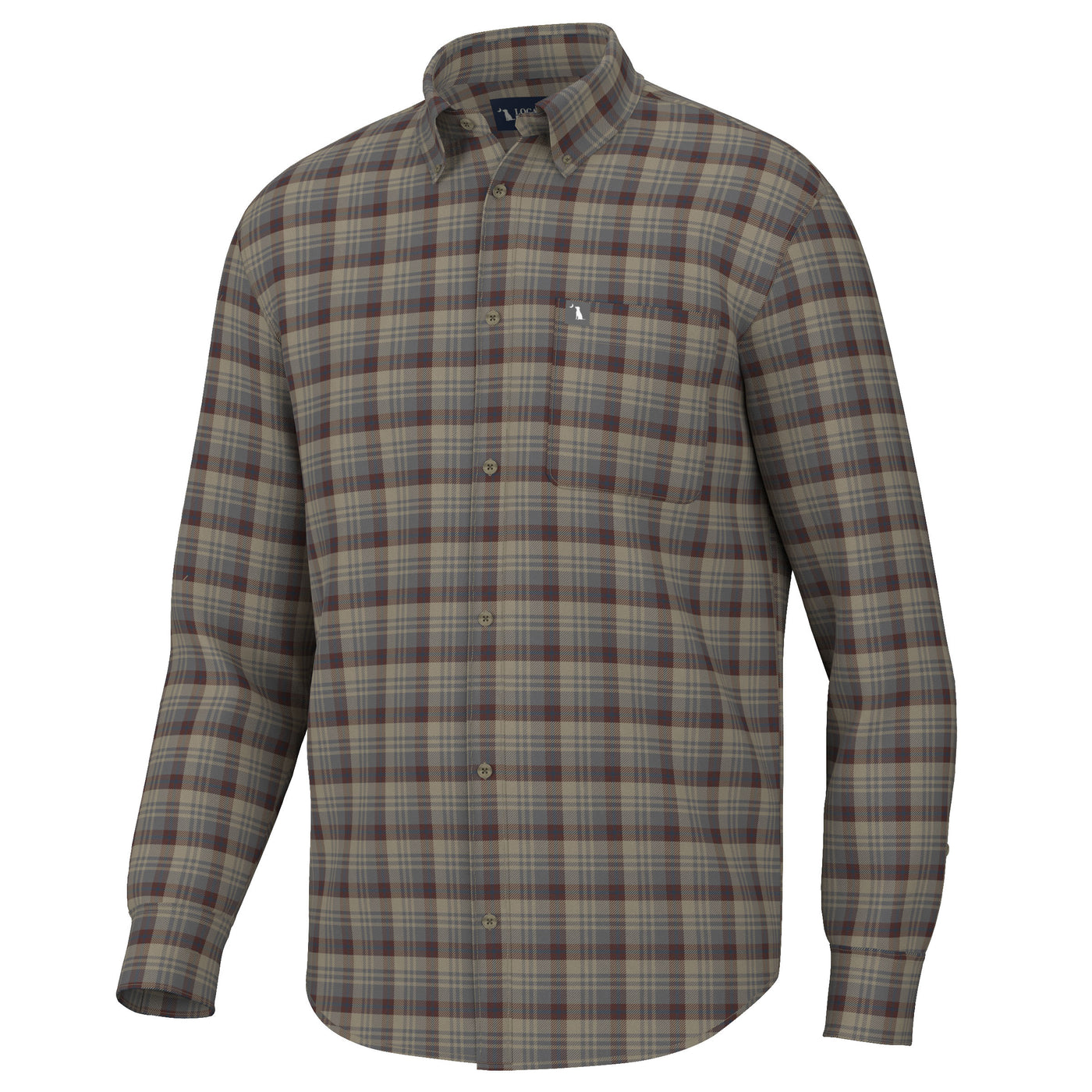 Local Boy Youth Gardner Stretch Flannel- TGN